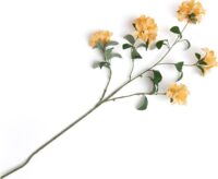 Rhododendron Spray fleur artificielle H118cm - Orange