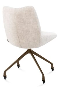 Mats, chaise - roulettes - steelbrown - Luton - Creme - Image 2