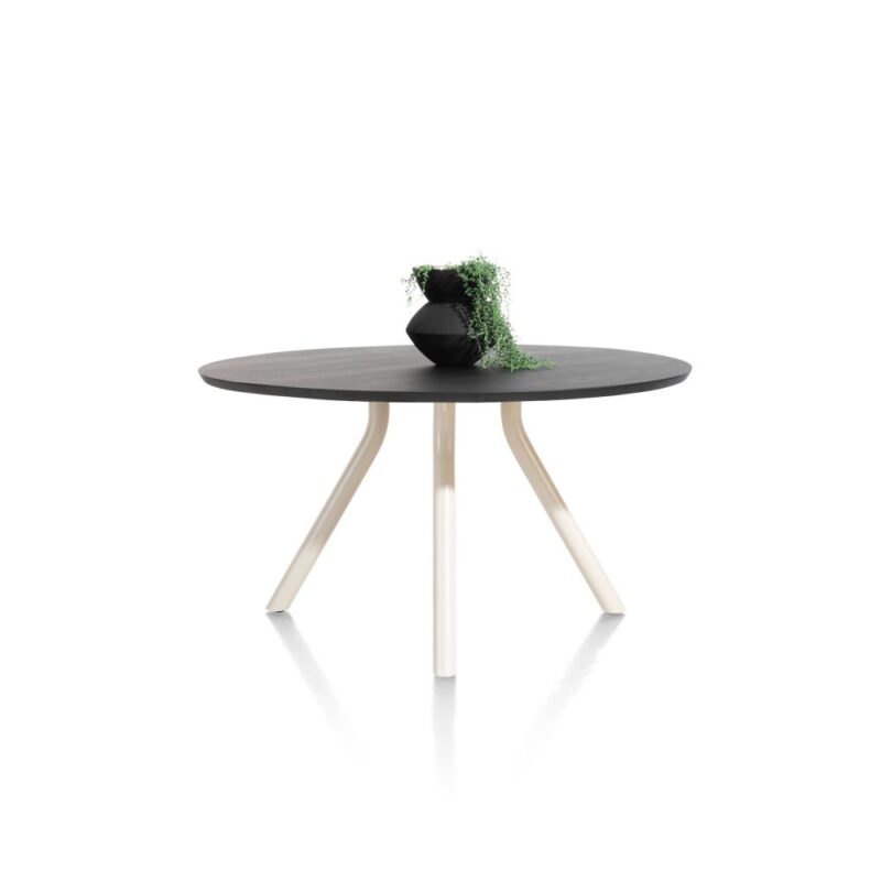 Arvada, Tafel 125 Cm. - Rond - Centrale Poot Nebbia - Onyx Nebbia - Afbeelding 2