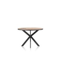 Avalox, table de bar ronde 130 x 110 cm - couleur driftwood - centrale pied