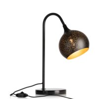 Arjen tafellamp 1*E27 - Zwart/Goud
