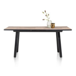 Avalox, table de bar &agrave; rallonge 160 (+ 50) x 98 cm - couleur driftwood - 4 pied