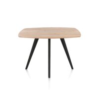 Arvada, bartafel 160 x 100 cm, ovaal, 4 poot - Rough off black