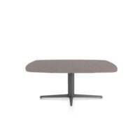 Saluti, eetkamertafel ovaal 180 X 105 cm. - centrale teenpoot - grafiet - Lava
