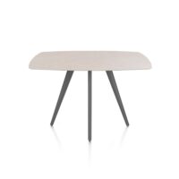 Saluti, bartafel ovaal 150 x 105 cm. - 4 poot - graphiet - Light sand