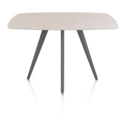 Saluti, bartafel ovaal 150 x 105 cm. - 4 poot - graphiet - Light sand