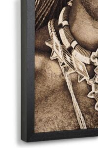 Samburu Warrior schilderij 75x125cm - Multikleur - Afbeelding 2