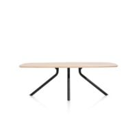 Arvada, tafel 190 x 100 cm. - ovaal - centrale poot lang - natural