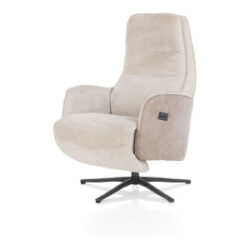 Felino, fauteuil relax-&eacute;lectrique - 2 moteurs - appui-t&ecirc;te r&eacute;glable manuel - pied graphite