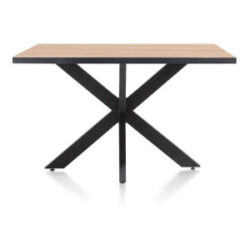 Avalox, table 140 x 98 cm - couleur oak natural vintage - centrale pied