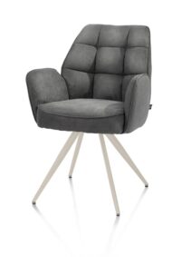 Bell, armstoel - creme frame - pocket - stof Calabria - Antraciet - Afbeelding 2