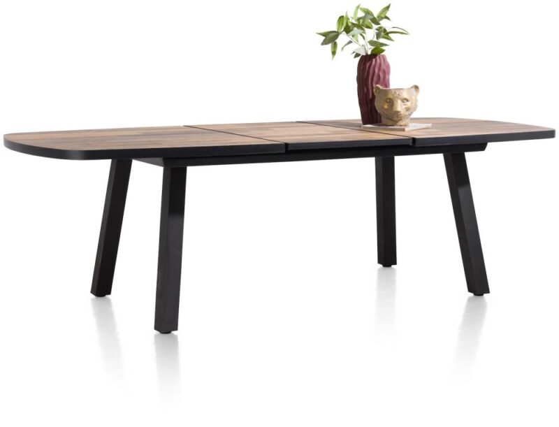 Avalox, Uitschuiftafel Ovaal 190 (+ 60) X 110 Cm - Kleur Driftwood - 4 Poot - Afbeelding 3