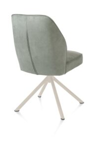 Bell, eetkamerstoel - creme frame recht - draaibaar - pocket - stof Calabria - Olijf - Afbeelding 3