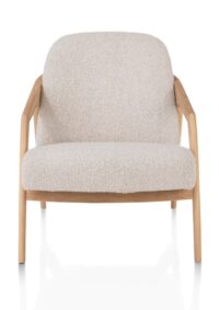 Dante, fauteuil - eik naturel gestoffeerd in stof Brioni