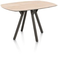 Minato, bartafel - ovaal - 150 x 105 cm. (hoogte: 92 cm.) - Light Natural Oak - Afbeelding 3