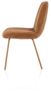 Filipo, chaise - piétement ton-sur-ton - tissu Cadiz - cuivre - Image 3