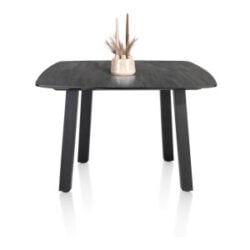 Palace, eetkamertafel rond 150 x 120 cm - 4-poten - Antraciet