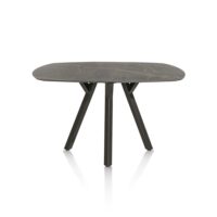 Minato, table de bar - ovale - 200 x 105 cm. (hauteur: 92 cm.) - Onyx
