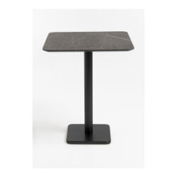 Brest table de bar marble onyx 75x75cm - Noir