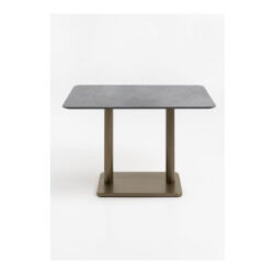 Brest bistrotafel stone anthracite 120x75cm - Goud