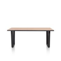 Avalox, table 170 x 98 cm - couleur oak natural vintage - V pied