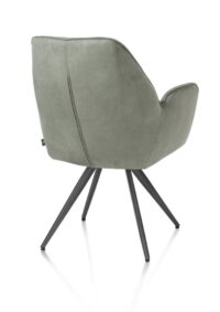 Bell, armstoel - grafiet frame - pocket - stof Calabria - Olijf - Afbeelding 3