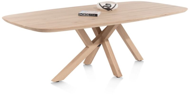 Shimla, Eetkamertafel 270 X 120 Cm - Houten Poten - Afbeelding 2