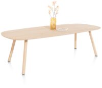 Niora, table 270 x 120 cm - ovale - pied bois - Image 2