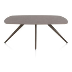 Saluti, table ovale 180 x 105 cm. - 4 pieds - steelbrown - Lava