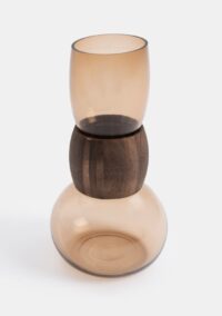 Leya vaas h40cm - Bruin