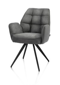Bell, armstoel - zwart frame - pocket - stof Calabria - Antraciet - Afbeelding 2