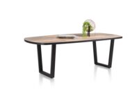 Avalox, eetkamertafel ovaal 240 x 110 cm - kleur driftwood - V poot - Afbeelding 2