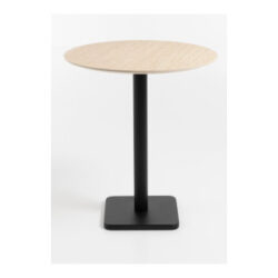 Brest bartafel Travertine D80cm - zwart