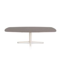 Saluti, eetkamertafel ovaal 240 X 110 cm. - centrale teenpoot - creme - Lava