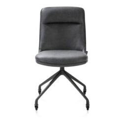 Mateo, chaise - roulettes - graphite - Pala - Anthracite