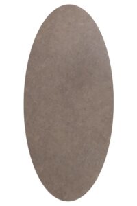 Saluti, eetkamertafel ellips 240 X 110 cm. - centrale teenpoot - steelbrown - Lava - Afbeelding 2