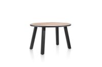 Avalox, bartafel rond 130 x 110 cm - kleur driftwood - 4 poot - Afbeelding 2