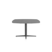 Saluti, bartafel ovaal 150 x 105 cm. - centrale teenpoot - grafiet - Antraciet
