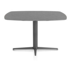 Saluti, bartafel ovaal 150 x 105 cm. - centrale teenpoot - grafiet - Antraciet