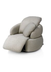 Hollywood, homecinema draaifauteuil - stof Cloudy - Olijf - Afbeelding 2