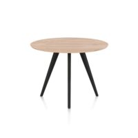Arvada, bartafel 140 cm, rond, 4 poot - Rough off black