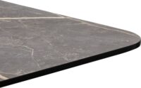 Brest bistrotafel marble light grey 120x75cm - Goud - Afbeelding 3