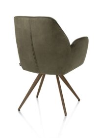 Bell, armstoel - steelbrown frame - pocket - stof Calabria - mosgroen - Afbeelding 3