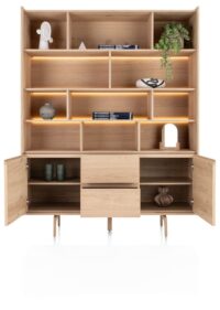 Valgard, buffet 160 cm - 2-deuren + 2-laden + 11-niches (+ LED) - Afbeelding 2