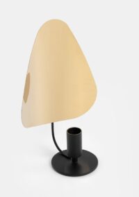 Bea bougeoir H20cm - Noir/Or