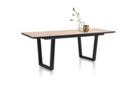 Avalox, table de bar &agrave; rallonge 160 (+ 50) x 98 cm - couleur oak natural vintage - V pied - Image 2