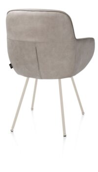 Mateo, armstoel - 4-pootjes - creme - Pala - Lichtgrijs - Afbeelding 3