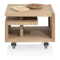 Nystead, table d\'appoint 60 x 60 cm. - pieds & roues inclus
