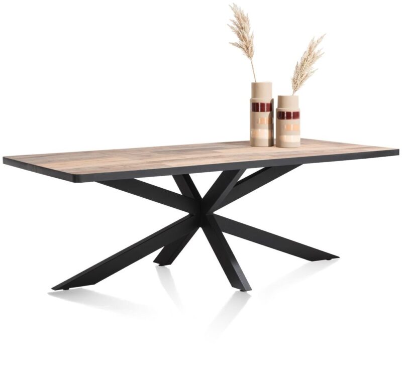 Avalox, Table 200 X 98 Cm - Couleur Driftwood - Centrale Pied - Image 2