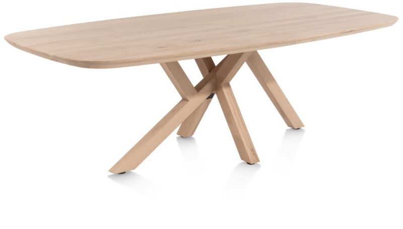 Shimla, Eetkamertafel 240 X 120 Cm - Houten Poten - Afbeelding 3